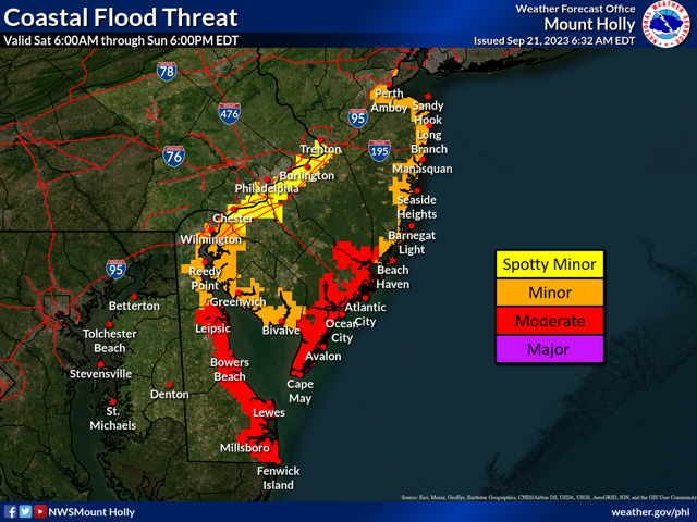 Coastal Storm – Weekend of 9.22.23 – Borough of Highlands, New Jersey