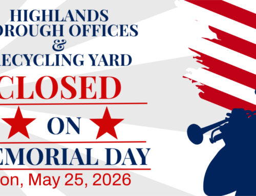 BOROUGH OFFICES CLOSED FOR MEMORIAL DAY