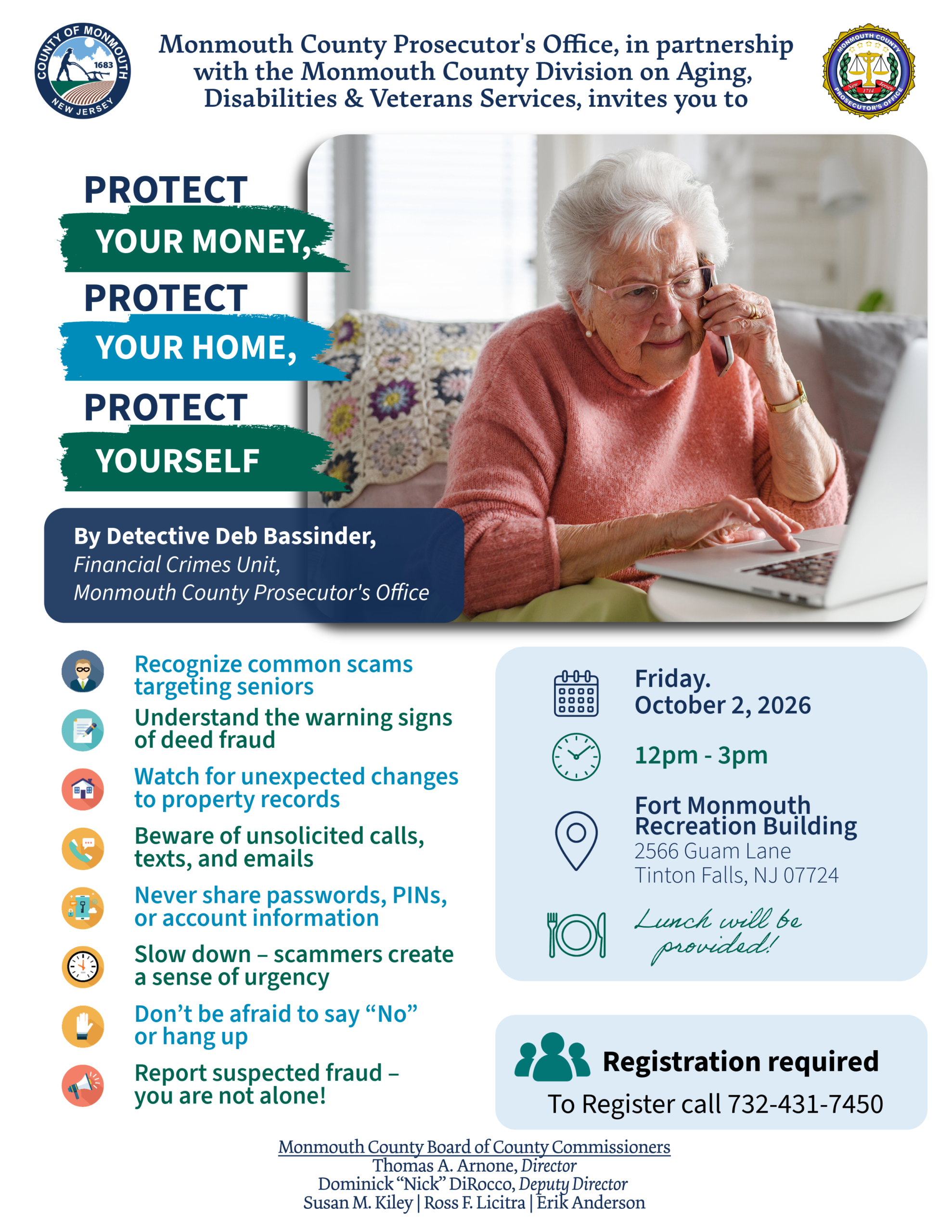 Scam Awareness- event flyer
